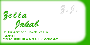 zella jakab business card